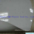 0.30mm transparent glitter pvc fim for raincoat / brand clothing / handicrafts / packaging / clips film